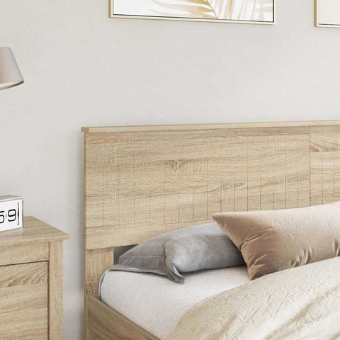 vidaXL Headboard with Headboard Sonoma Oak 180 cm Engineered wood
