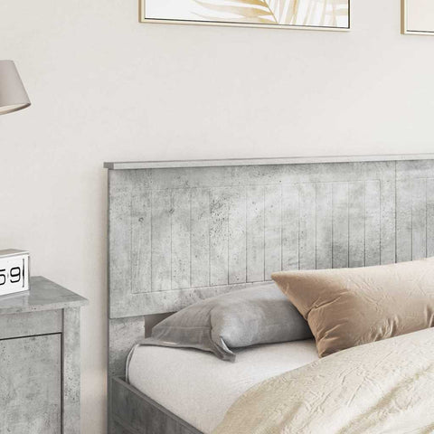vidaXL Headboard with Headboard Concrete Grey 180 cm Engineered wood