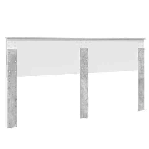 vidaXL Headboard with Headboard Concrete Grey 180 cm Engineered wood