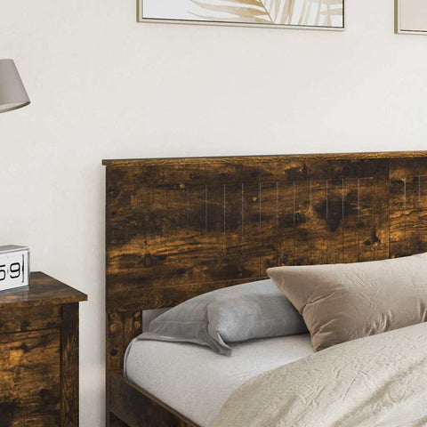 vidaXL Headboard with Headboard Smoked Oak 180 cm Engineered wood