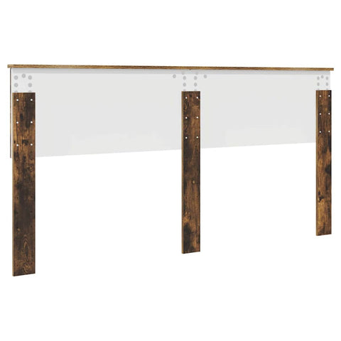 vidaXL Headboard with Headboard Smoked Oak 180 cm Engineered wood