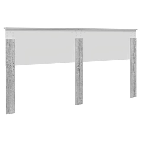 vidaXL Headboard with Headboard Grey Sonoma 180 cm Engineered wood