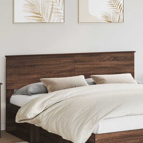 vidaXL Headboard with Headboard Brown Oak 180 cm Engineered wood
