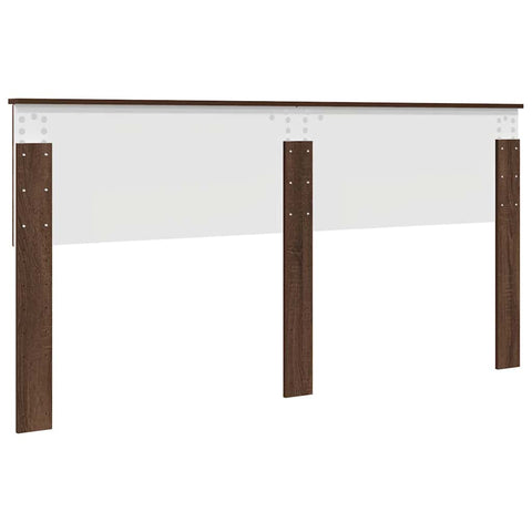 vidaXL Headboard with Headboard Brown Oak 180 cm Engineered wood