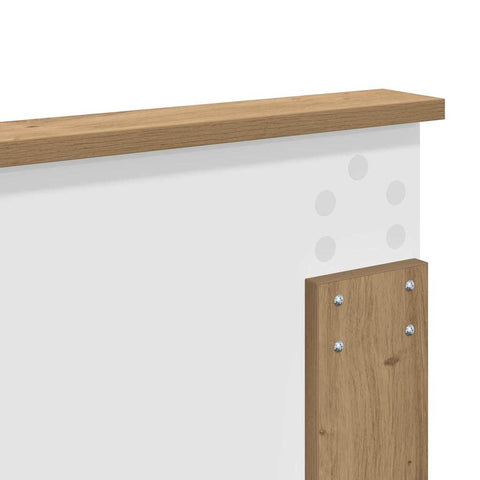 vidaXL Headboard with Headboard Artisan Oak 180 cm Engineered wood