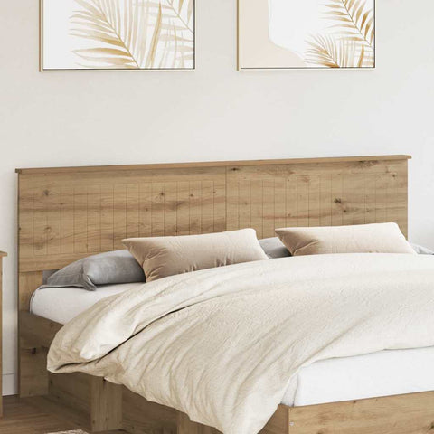 vidaXL Headboard with Headboard Artisan Oak 180 cm Engineered wood