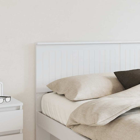 vidaXL Headboard with Headboard White 160 cm Engineered wood