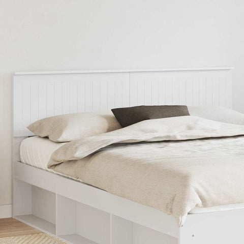 vidaXL Headboard with Headboard White 160 cm Engineered wood