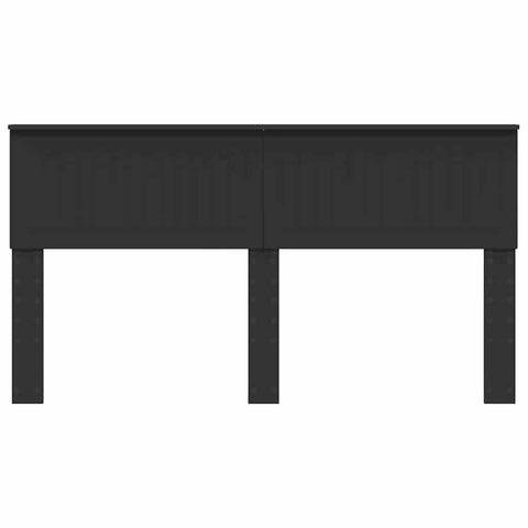 vidaXL Headboard with Headboard Black Oak 160 cm Engineered wood