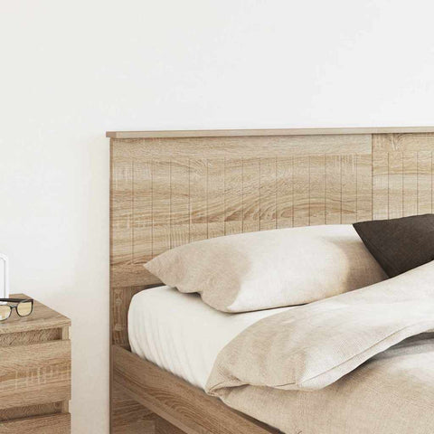 vidaXL Headboard with Headboard Sonoma Oak 160 cm Engineered wood