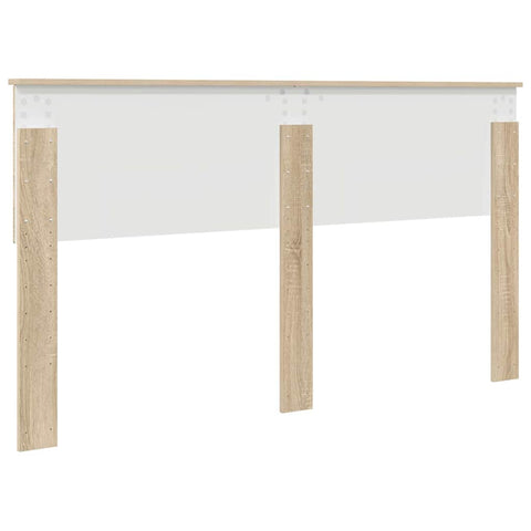 vidaXL Headboard with Headboard Sonoma Oak 160 cm Engineered wood
