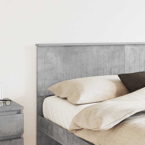 vidaXL Headboard with Headboard Concrete Grey 160 cm Engineered wood