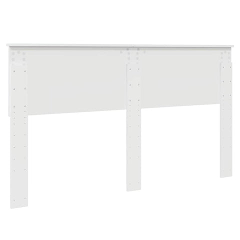 vidaXL Headboard with Headboard Gloss White 160 cm Engineered wood
