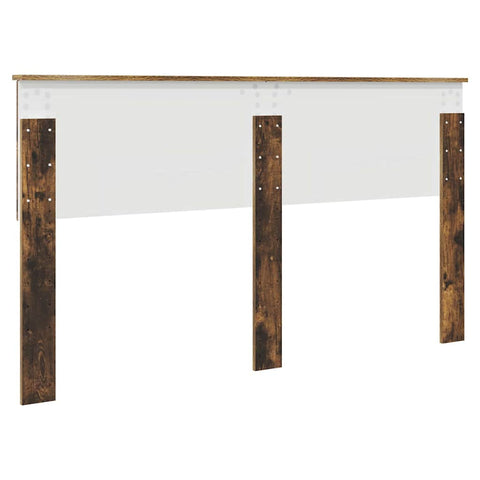 vidaXL Headboard with Headboard Smoked Oak 160 cm Engineered wood