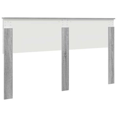 vidaXL Headboard with Headboard Grey Sonoma 160 cm Engineered wood