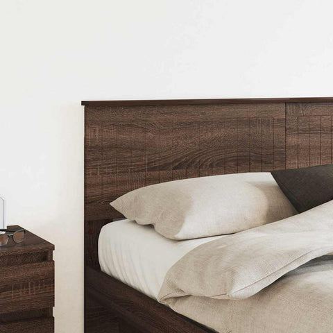 vidaXL Headboard with Headboard Brown Oak 160 cm Engineered wood