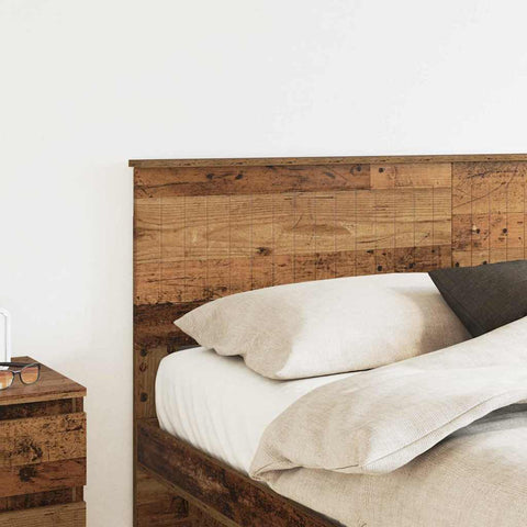 vidaXL Headboard with Headboard Old Wood 160 cm Engineered wood