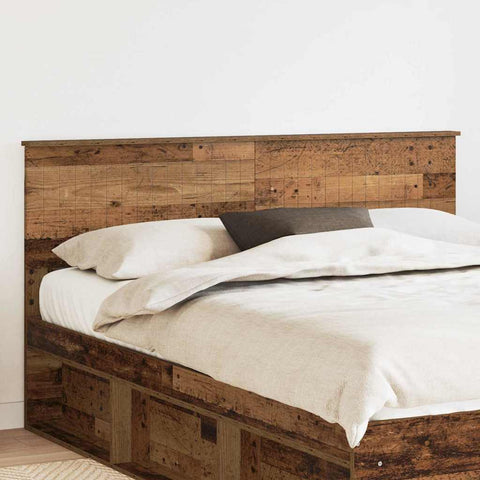 vidaXL Headboard with Headboard Old Wood 160 cm Engineered wood