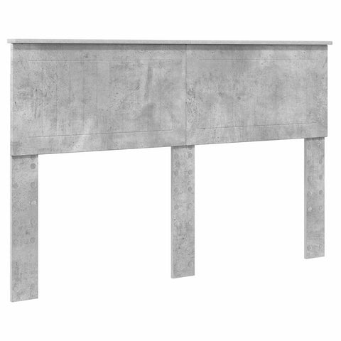 vidaXL Headboard with Headboard Concrete Grey 140 cm Engineered wood