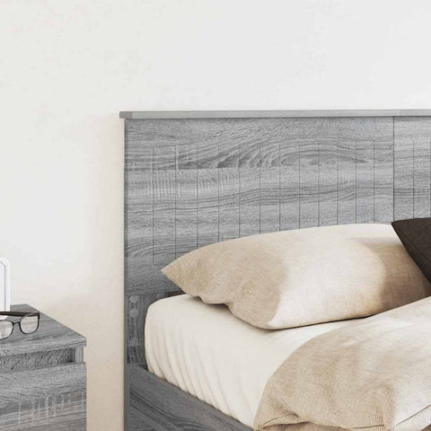 vidaXL Headboard with Headboard Grey Sonoma 140 cm Engineered wood