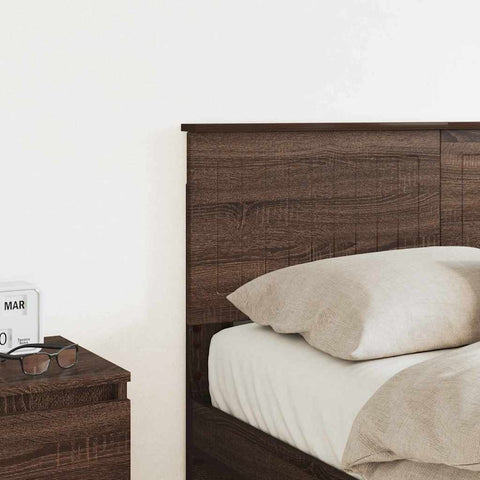 vidaXL Headboard with Headboard Brown Oak 140 cm Engineered wood