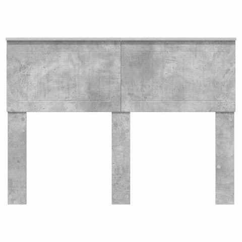 vidaXL Headboard with Headboard Concrete Grey 135 cm Engineered wood