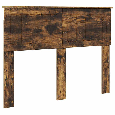 vidaXL Headboard with Headboard Smoked Oak 135 cm Engineered wood