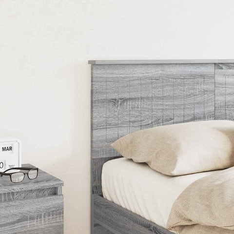 vidaXL Headboard with Headboard Grey Sonoma 135 cm Engineered wood