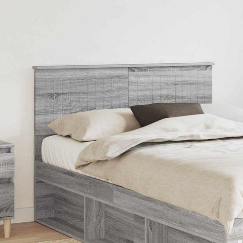 vidaXL Headboard with Headboard Grey Sonoma 135 cm Engineered wood