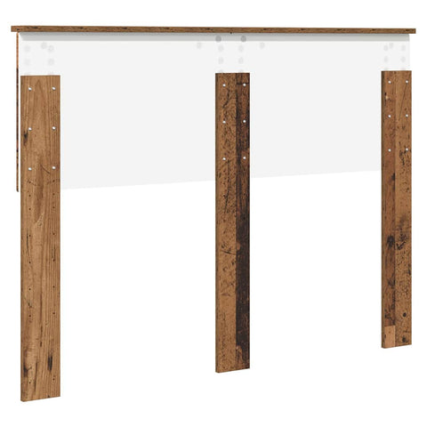 vidaXL Headboard with Headboard Old Wood 135 cm Engineered wood