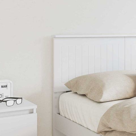 vidaXL Headboard with Headboard White 120 cm Engineered wood