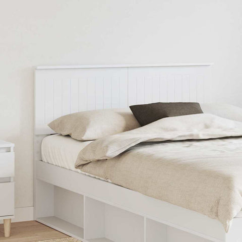 vidaXL Headboard with Headboard White 120 cm Engineered wood