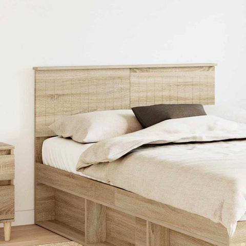 vidaXL Headboard with Headboard Sonoma Oak 120 cm Engineered wood