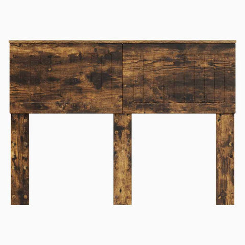 vidaXL Headboard with Headboard Smoked Oak 120 cm Engineered wood
