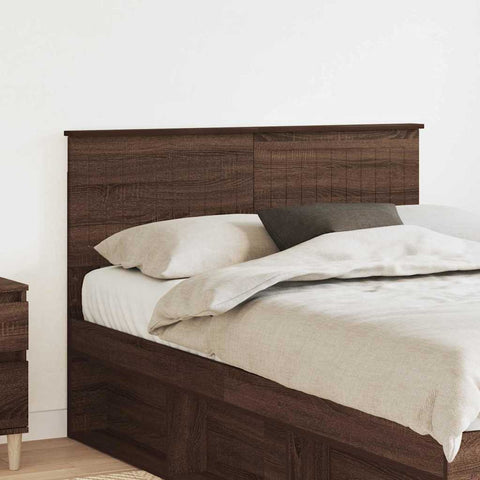 vidaXL Headboard with Headboard Brown Oak 120 cm Engineered wood
