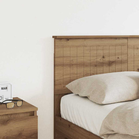 vidaXL Headboard with Headboard Artisan Oak 120 cm Engineered wood