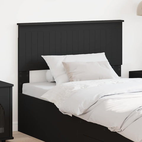 vidaXL Headboard with Headboard Black Oak 100 cm Engineered wood