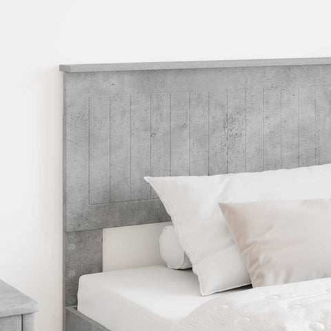 vidaXL Headboard with Headboard Concrete Grey 100 cm Engineered wood