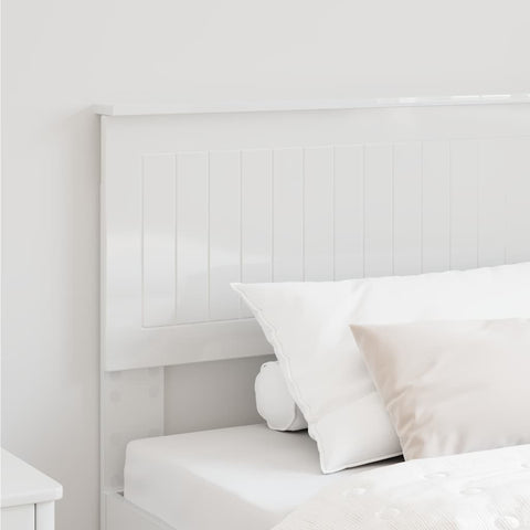 vidaXL Headboard with Headboard Gloss White 100 cm Engineered wood