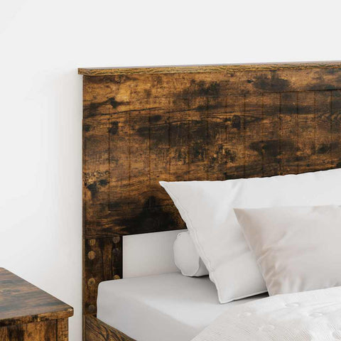 vidaXL Headboard with Headboard Smoked Oak 100 cm Engineered wood
