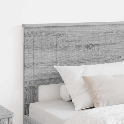 vidaXL Headboard with Headboard Grey Sonoma 100 cm Engineered wood