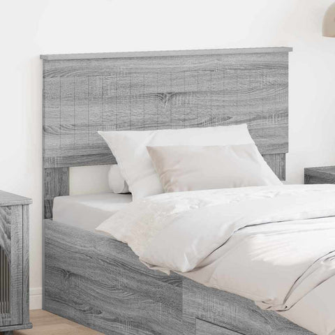 vidaXL Headboard with Headboard Grey Sonoma 100 cm Engineered wood
