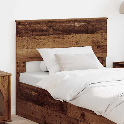 vidaXL Headboard with Headboard Old Wood 100 cm Engineered wood