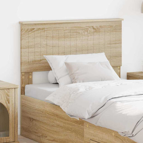 vidaXL Headboard with Headboard Sonoma Oak 90 cm Engineered wood