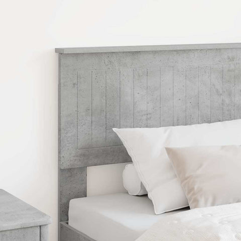 vidaXL Headboard with Headboard Concrete Grey 90 cm Engineered wood