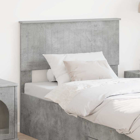 vidaXL Headboard with Headboard Concrete Grey 90 cm Engineered wood