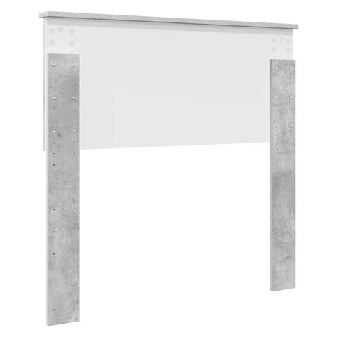 vidaXL Headboard with Headboard Concrete Grey 90 cm Engineered wood
