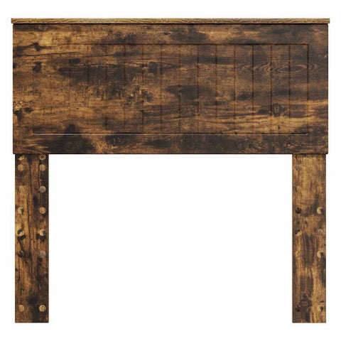 vidaXL Headboard with Headboard Smoked Oak 90 cm Engineered wood