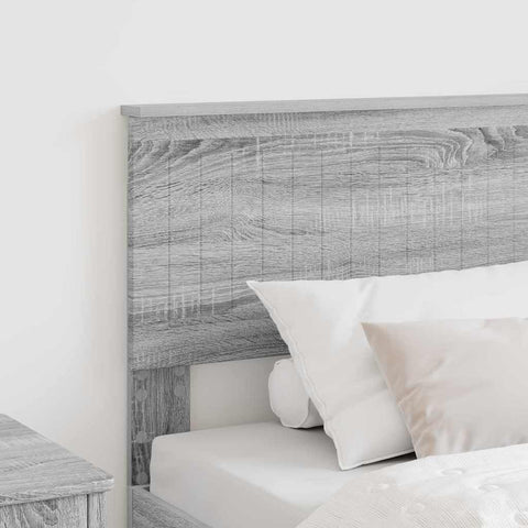 vidaXL Headboard with Headboard Grey Sonoma 90 cm Engineered wood