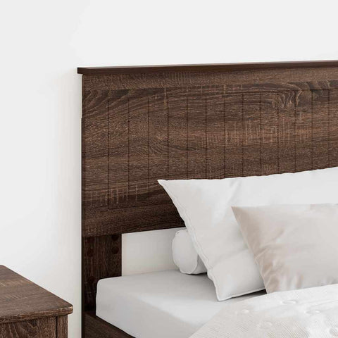 vidaXL Headboard with Headboard Brown Oak 90 cm Engineered wood